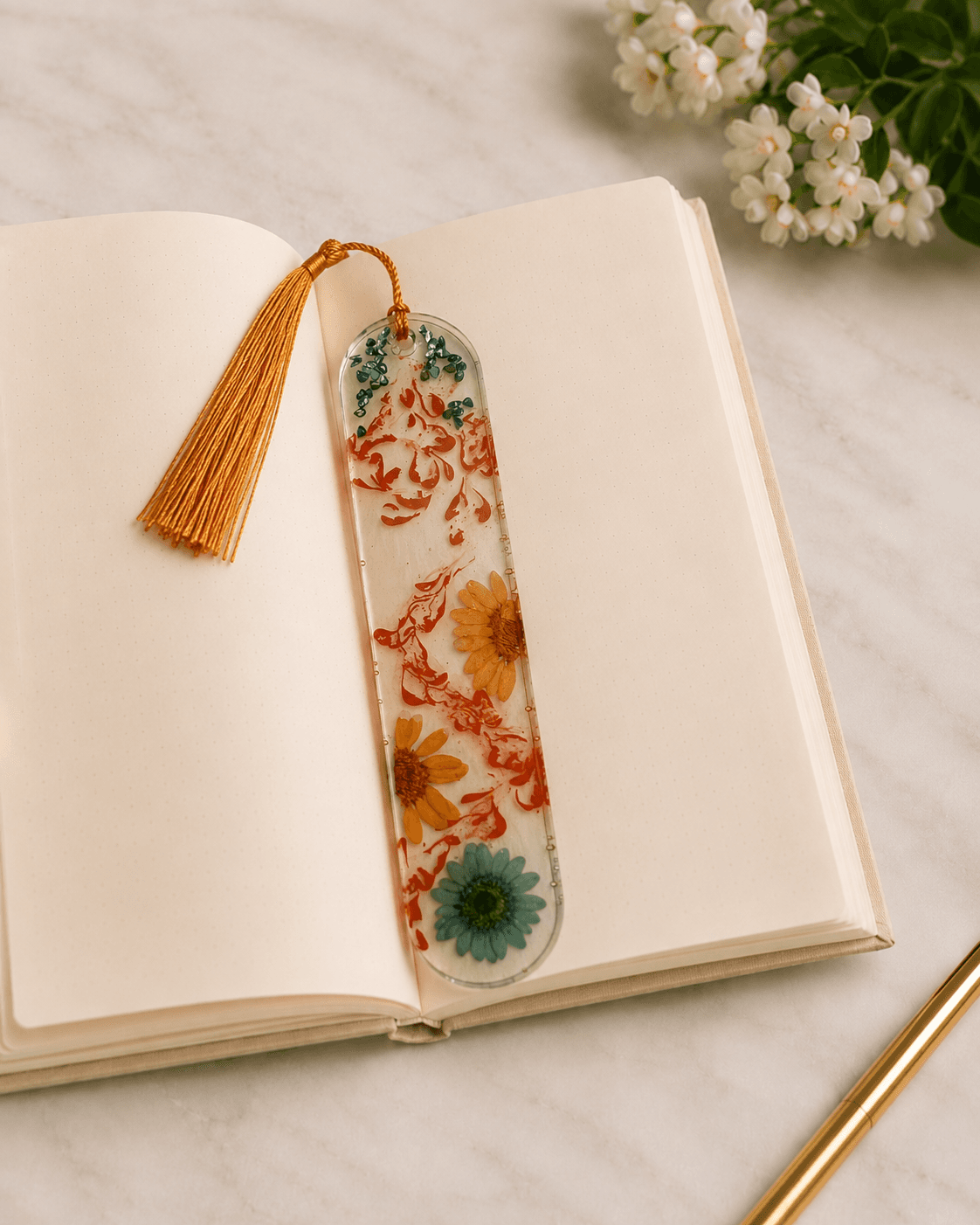 Marigold Meadow Bookmark