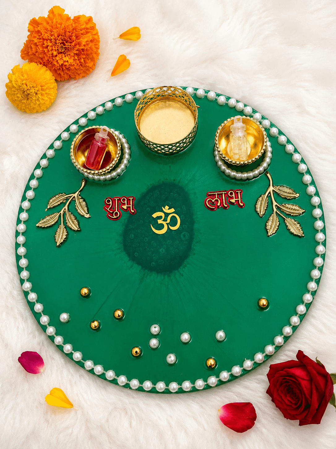 Emerald Shubh-Labh Pooja Thali