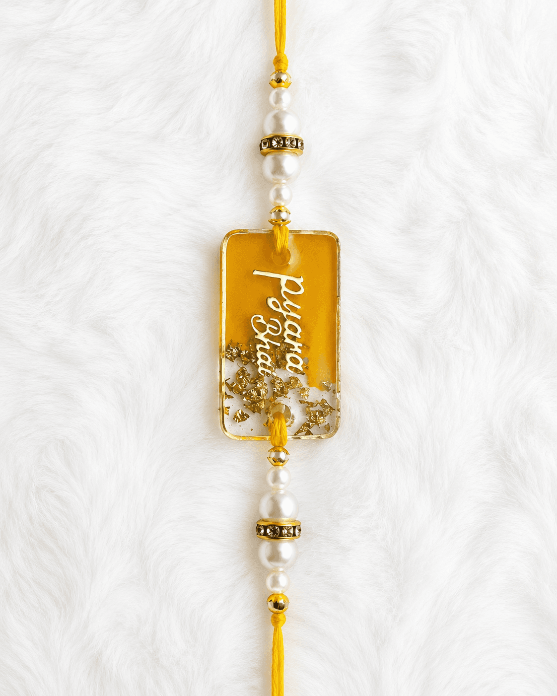 Pyara Bhai Gold-Fleck Rakhi — Amber