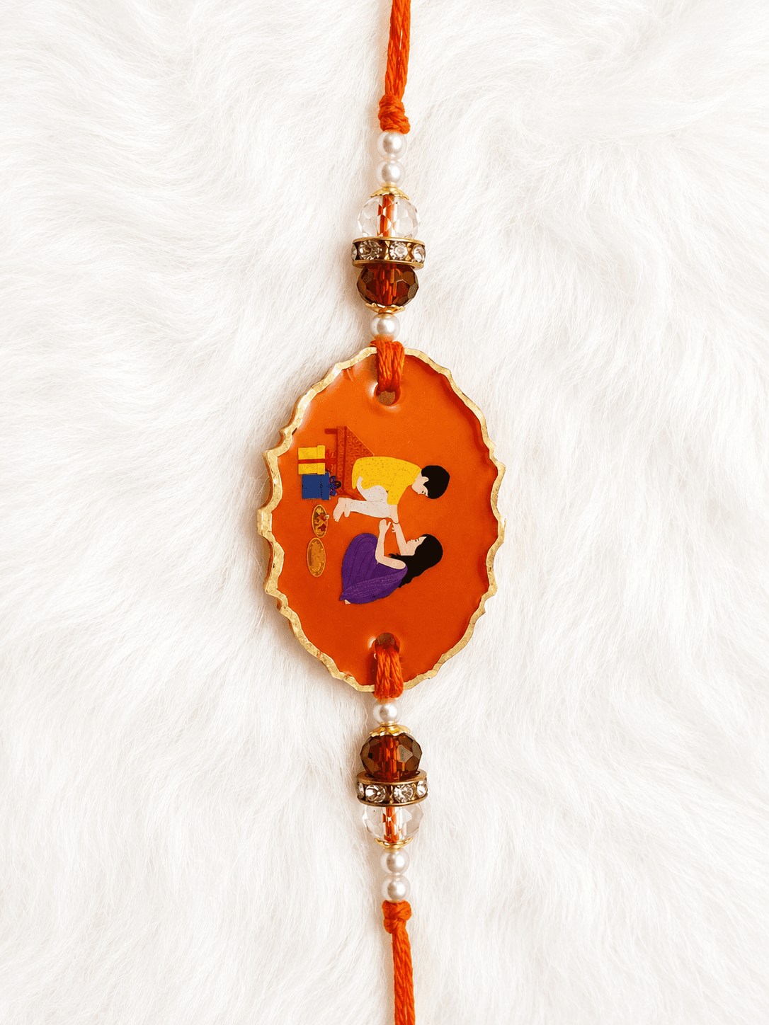 Bhai-Behen Blessing Scene Rakhi