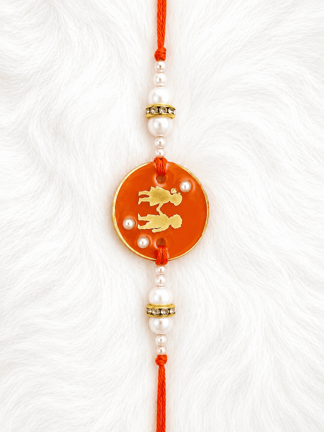 Bhai Rakhi Gold Silhouette